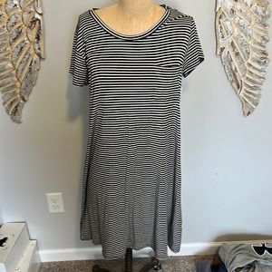 Market and Spruce black and white striped dress. Nwt.